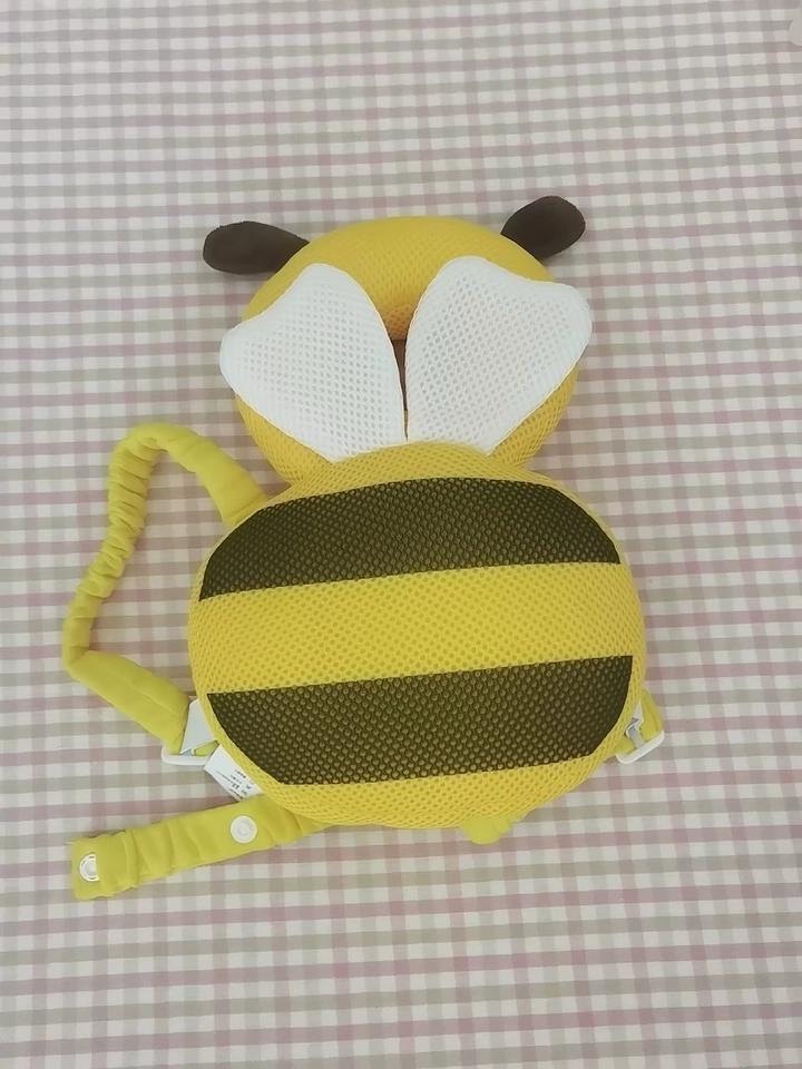 Customer photo showing the full Buzzy Bee cushion
