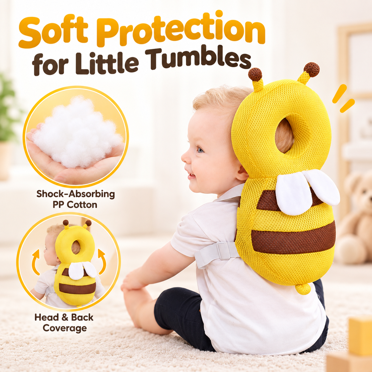 Tovelle Baby Head Protector Cushion Backpack
