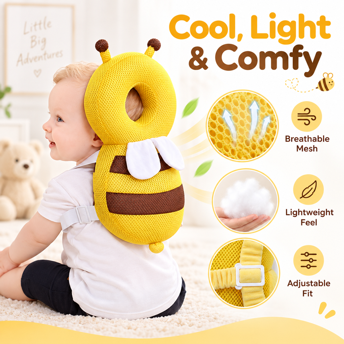 Tovelle Baby Head Protector Cushion Backpack