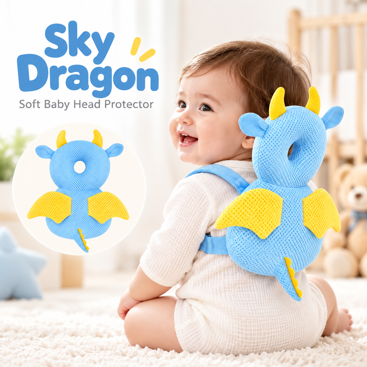 Tovelle Baby Head Protector Cushion Backpack