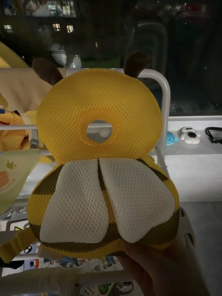 Customer photo of the Buzzy Bee cushion